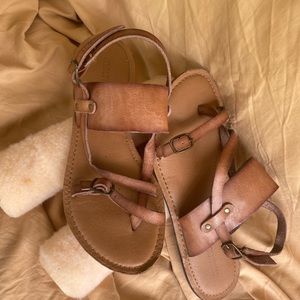 Leather sandals